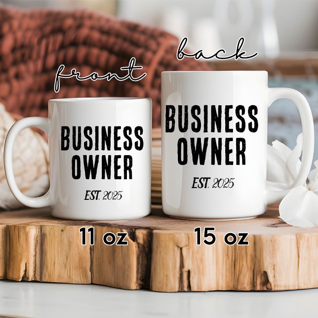 Mug pour femme entrepreneuse, cadeau pour patronne (business owner mug, boss gift mug, custom entrepreneur mug, CEO coffee mug, small business mug,)