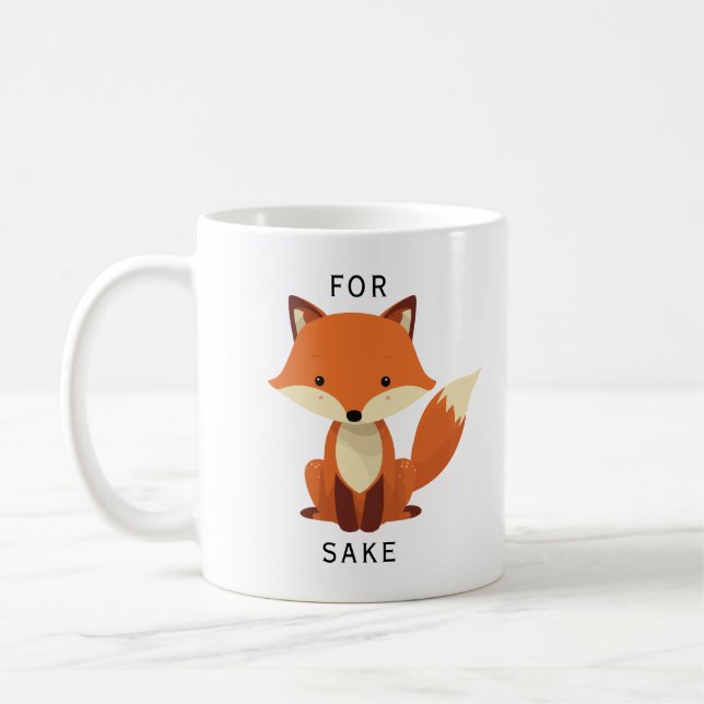 Mug Pour Fox Sake mignon drôle (Gauche)