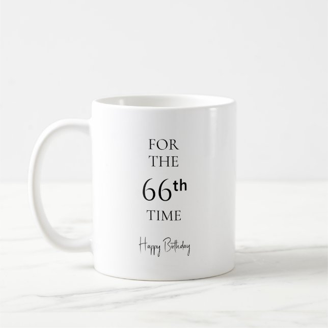 Mug Pour la 66e fois Joyeux Anniversaire (Gauche)