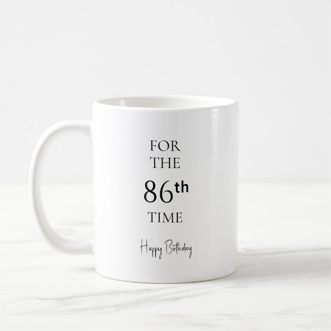 Mug Pour la 86e fois Joyeux Anniversaire (Gauche)