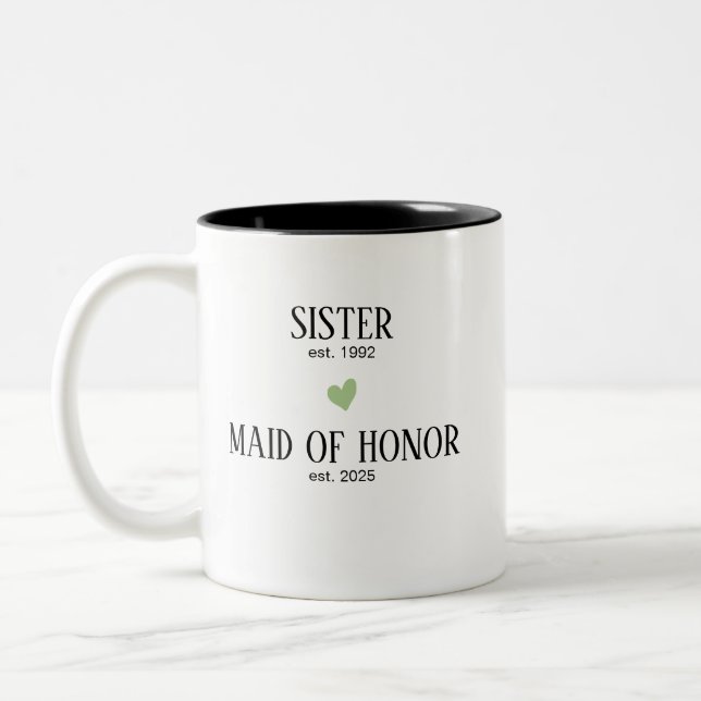 Mug pour la demoiselle d'honneur Proposition de de (Gauche)