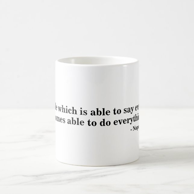 Mug pour la liberté d'expression - Citation 32 (Centre)