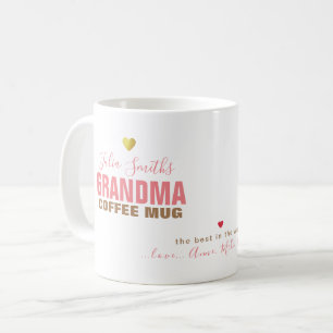 Mug pour la meilleure grand-mère jamais, avec amou