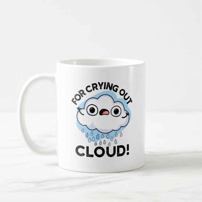 Mug Pour la séchage Cloud amusant plume météorologique (Gauche)