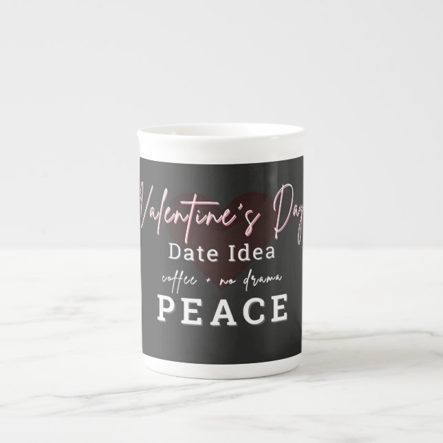 Mug pour Latte de la Saint-Valentin (Devant)