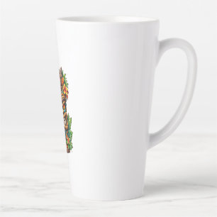 Mug pour Latte Tiki Couronne de Palmier Doré