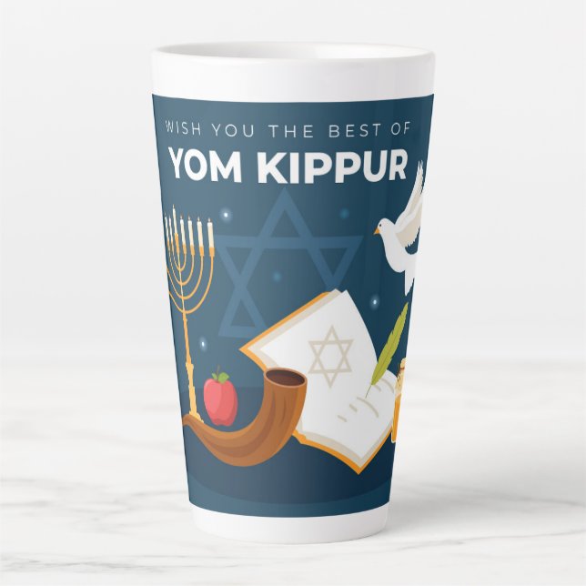 Mug pour Latte Yom Kippour (Devant)