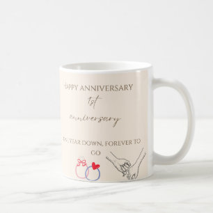 Mug pour le 1er anniversaire de mariage – Une anné