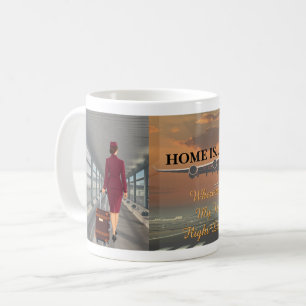 Mug pour l'équipage de cabine et l'hôtesse de l'ai