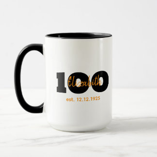 Mug pour les 100 ans, Cadeau pour un événement mar