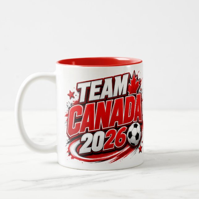 Mug pour les fans de soccer ÉQUIPE CANADA 2026 | C (Gauche)