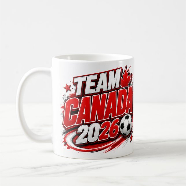 Mug pour les fans de soccer ÉQUIPE CANADA 2026 | C (Gauche)
