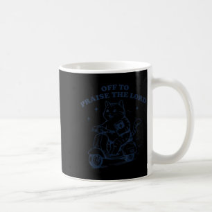 Mug Pour louer le Seigneur Drôle de chat chrétien Foi