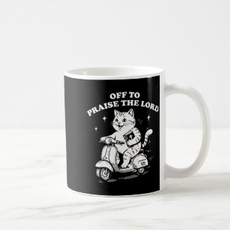 Mug Pour louer le Seigneur drôle de chat chrétien foi