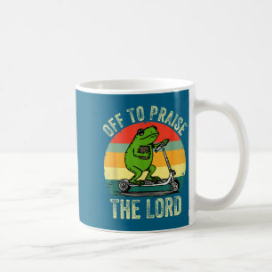 Mug Pour Louer Le Seigneur Drôle de Grenouille Étude d