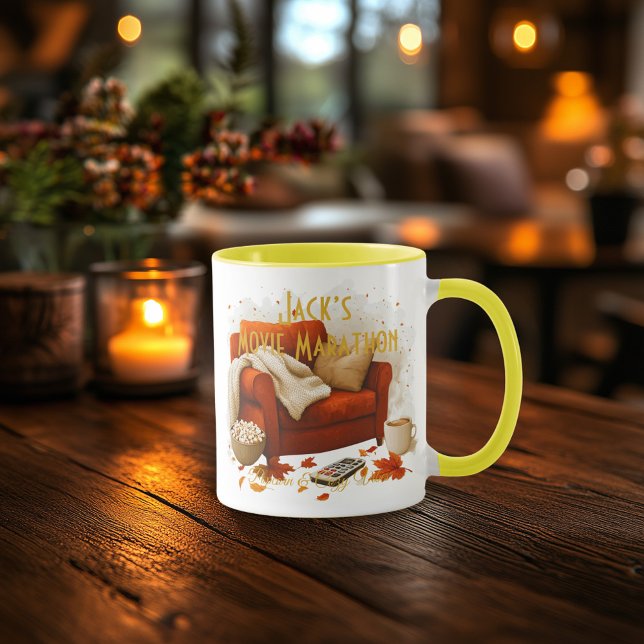 Mug pour Marathon Cinéma – Édition Popcorn et Ambi (Créateur téléchargé)