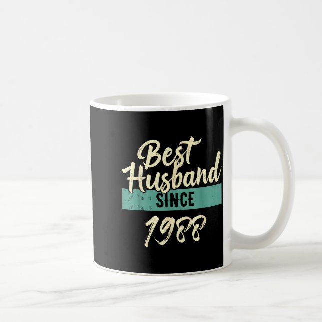 Mug Pour mari depuis 1988 Anniversaire Maris (Droite)