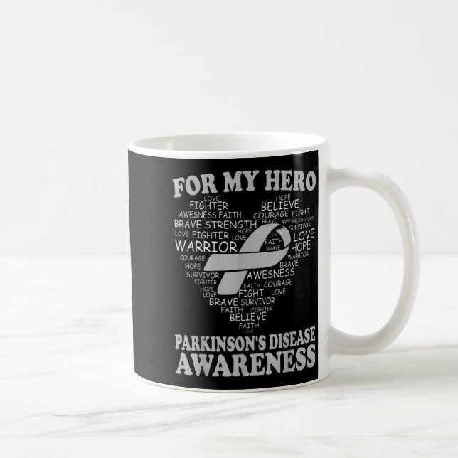 Mug Pour mon héros Ruban de sensibilisation à la malad (Droite)