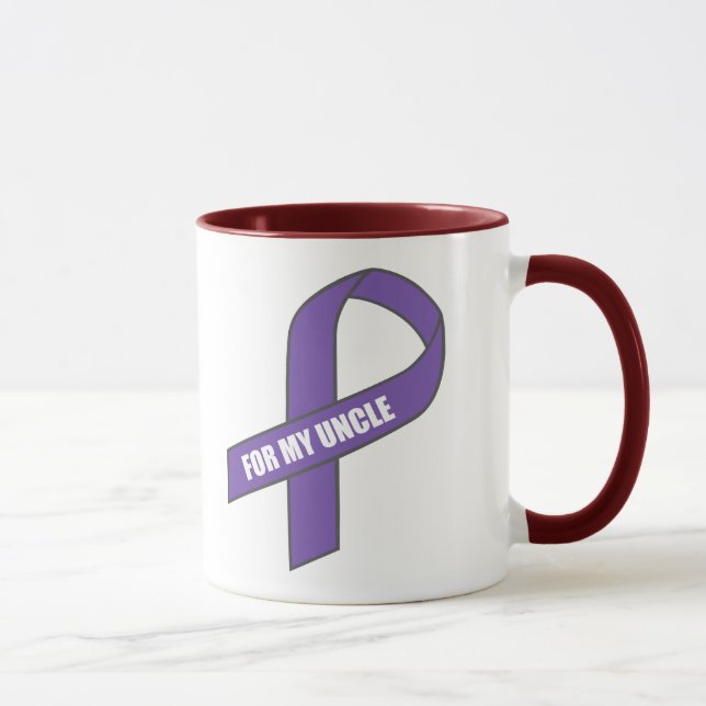 Mug Pour mon oncle (ruban pourpre) (Droite)