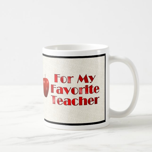 Mug Pour mon professeur préféré (Droite)