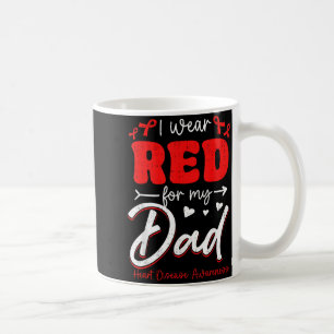 Mug Pour Papa Rouge Maladie de Coeur Père