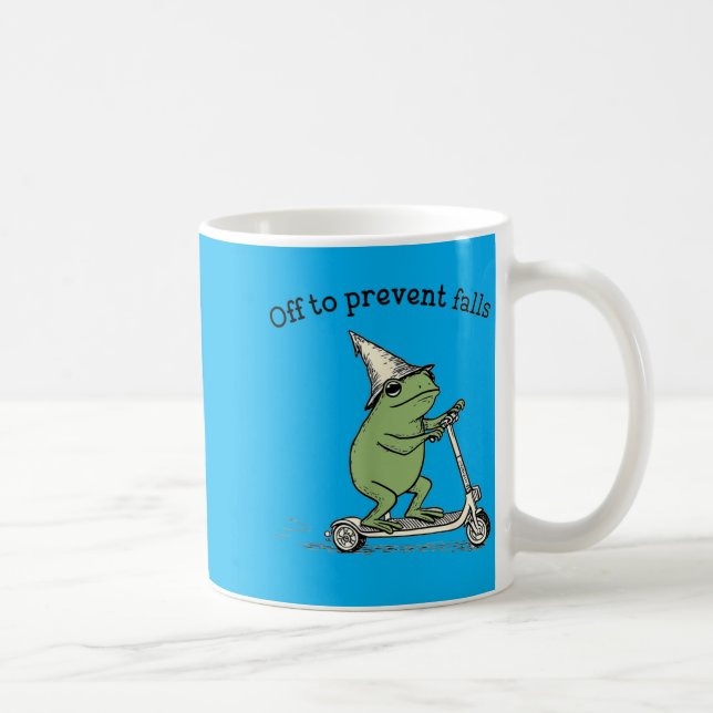 Mug Pour prévenir les chutes drôle de grenouille crapa (Droite)