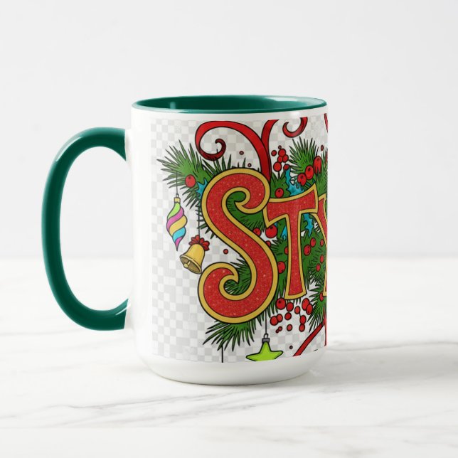 Mug pour professionnel de la beauté - Tasse festiv (Gauche)