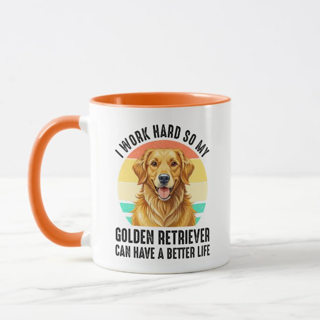 Mug Pour que mon Golden Retriever ait une meilleure vi (Gauche)