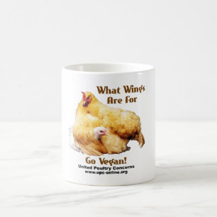 Mug Pour quelles ailes soyez - vont le végétalien