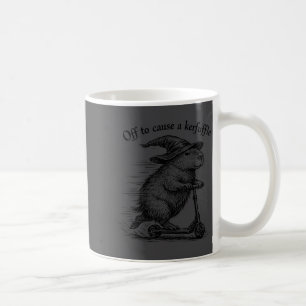 Mug Pour scooter de sorcier de capybara à l'arrêt
