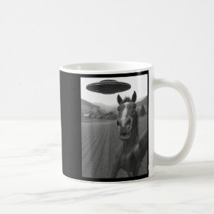 Mug Pour selfie de cheval d'alien Ufo