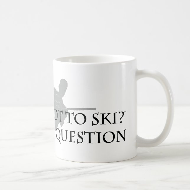Mug Pour skier ou ne pas skier (ski nautique) (Droite)