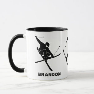 Mug Pour skieurs Ski Tricks Personnalisé