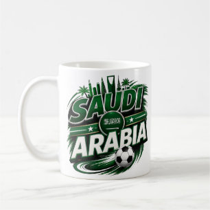Mug pour supporter de football d'Arabie saoudite