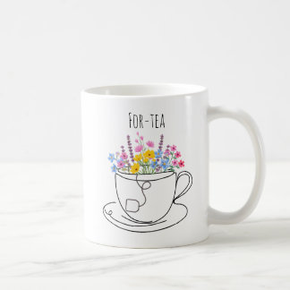 Mug Pour-Thé 40e Anniversaire Fantaisiste Floral Color
