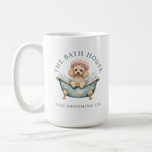 Mug pour toiletteur de chien Caniche Miniature | S (Gauche)