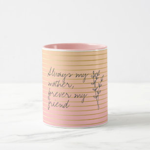 Mug Pour toujours Mon Ami Mères Cadeau Gradient Stripe