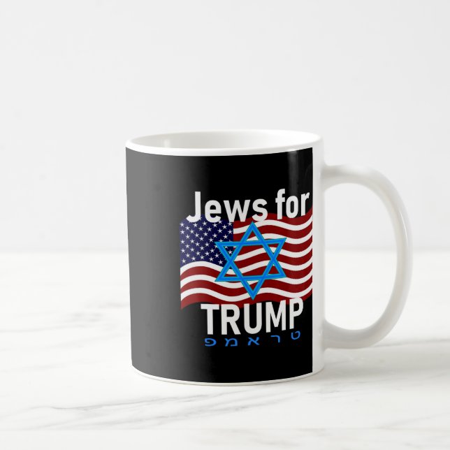 Mug Pour Trump American Flag Star De David Hebrew Supp (Droite)