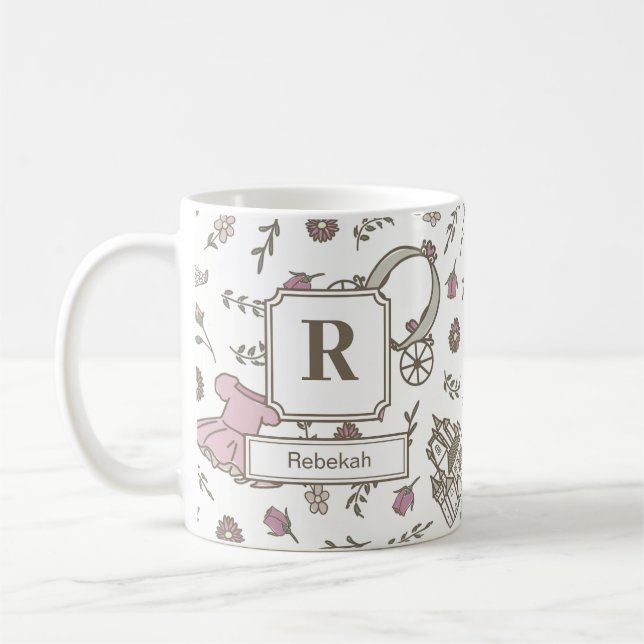 Mug Pour un monogramme de princesse (Gauche)