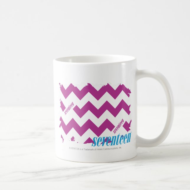 Mug Pourpre 3 de zigzag (Droite)