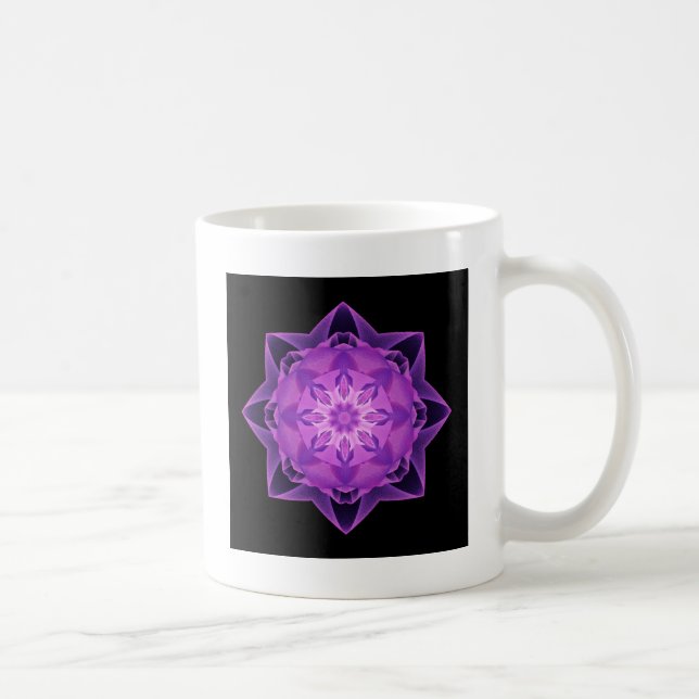 Mug Pourpre de chimères de fractale (Droite)