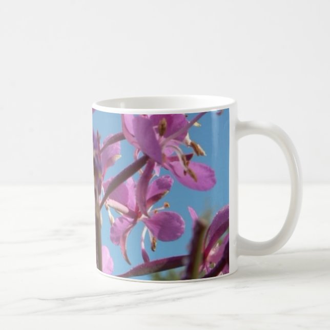 Mug Pourpre de fleur de Fireweed (Droite)