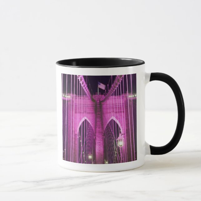 Mug Pourpre de Lit de pont de Brooklyn (Droite)