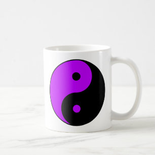 Mug Pourpre de Taijitu de Chinois de signe de Taoism