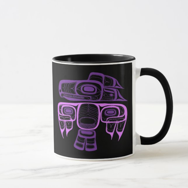 Mug Pourpre de thunderbird de Tlingit de style de (Droite)