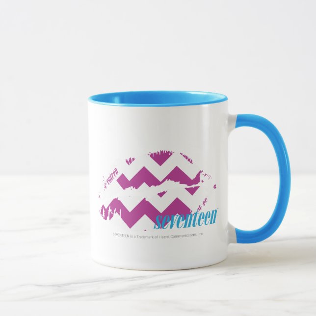 Mug Pourpre de zigzag (Droite)