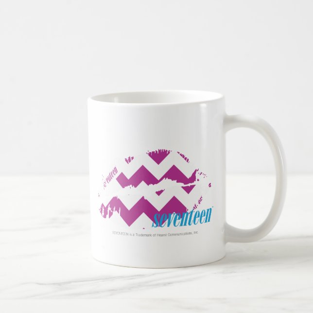 Mug Pourpre de zigzag (Droite)