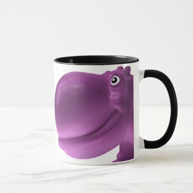 Mug Pourpre heureux d'hippopotame (Droite)