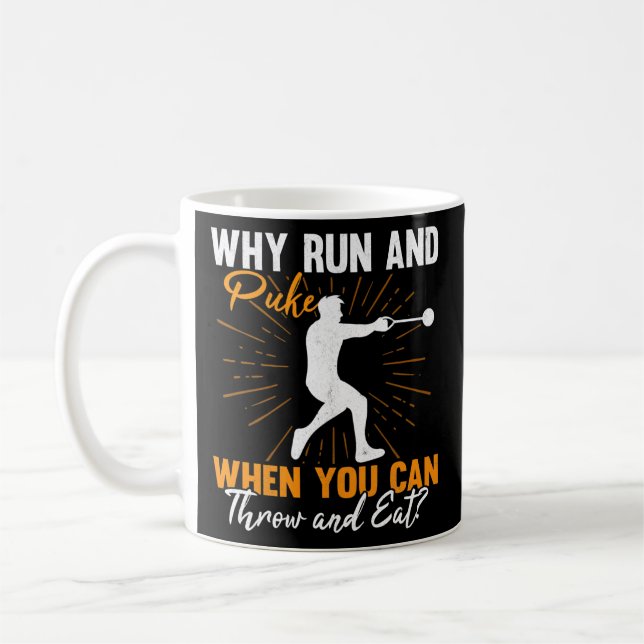 Mug Pourquoi Exécuter Et Puke Hammer Thrower Track Et  (Gauche)