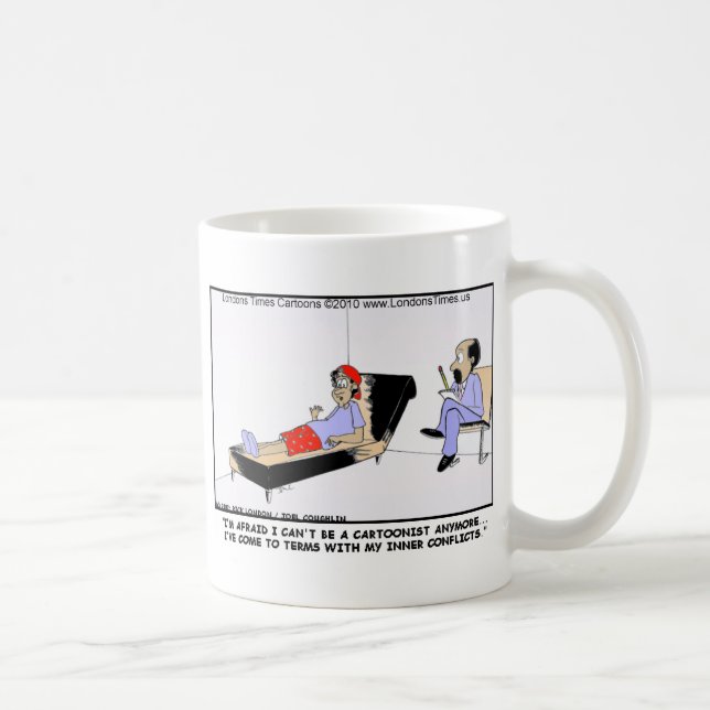 Mug Pourquoi les caricaturistes retirent les Tee - shi (Droite)